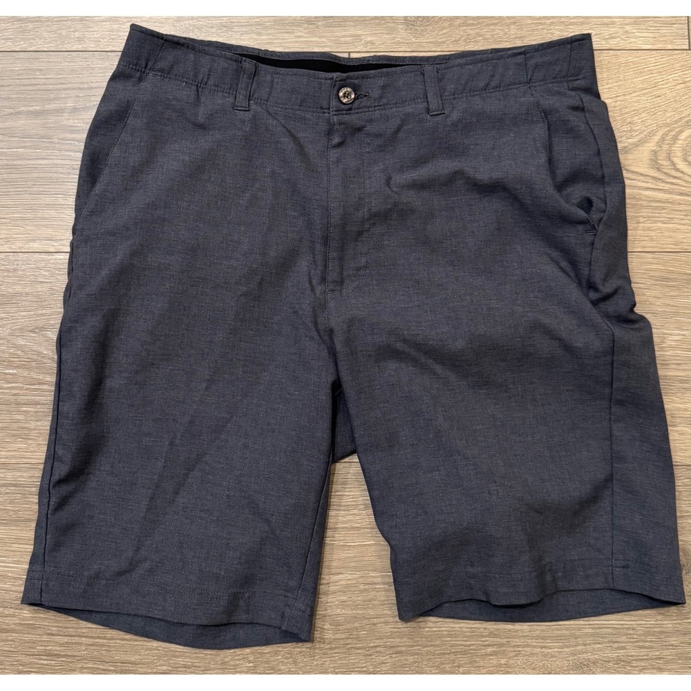 Pebble Beach Dry-Luxe Performance Mens Golf Shorts Gray Heathered Size 34